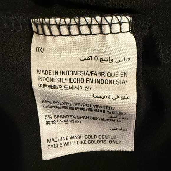 Charter Club Black Long Sleeve Top with Ribbon Accents - Size 0X - Picture 4 of 4